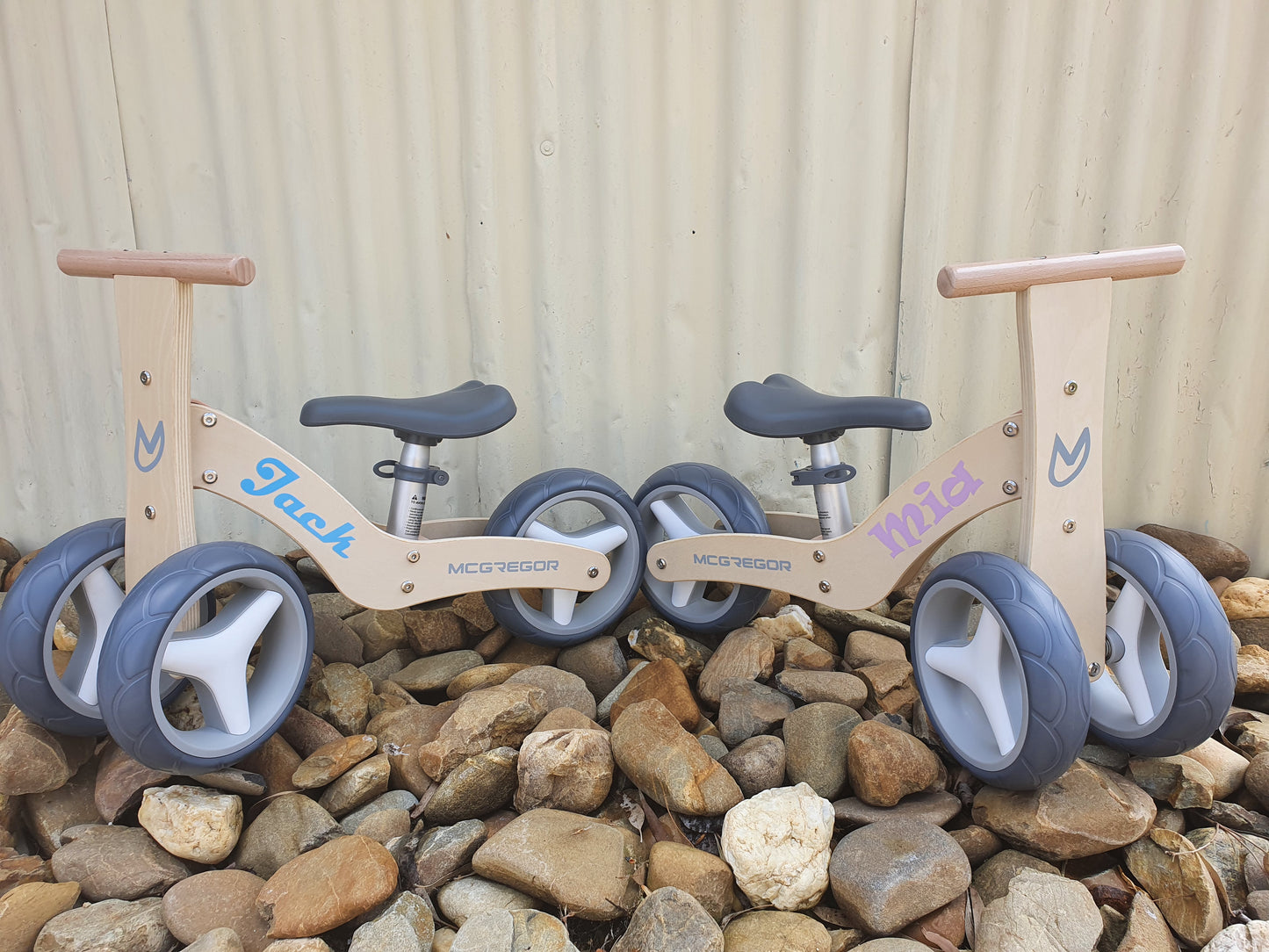 MCGREGOR Wood Balance Bike - personalised with your child's name